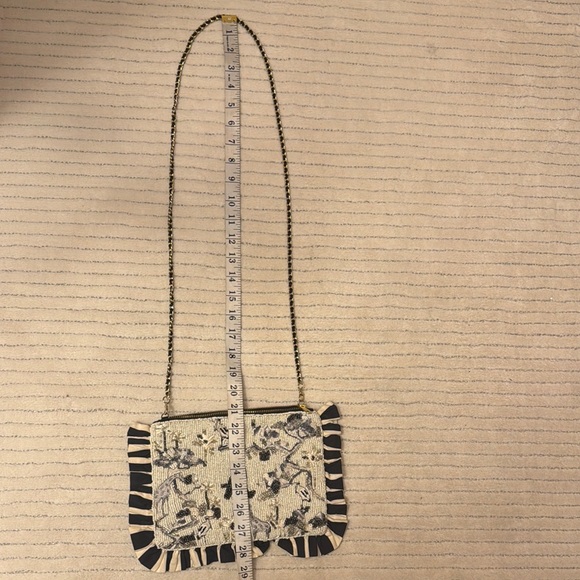 NWOT Anthropology Beaded Monogram Clutch. - Picture 8 of 11